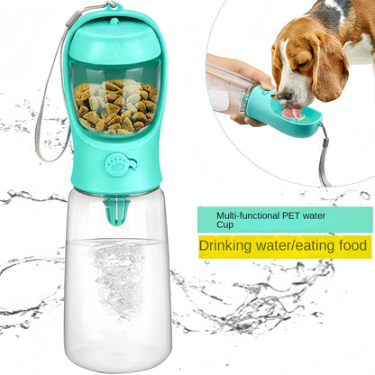 Petflx 2-in-1 Food & Water Bottle