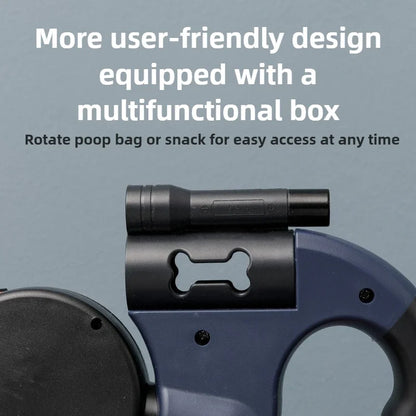 Petflx Dual Retractable Dog Leash – Tangle-Free With Light