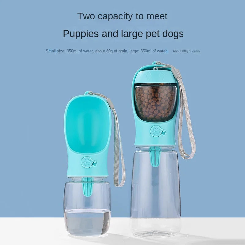 Petflx 2-in-1 Food & Water Bottle