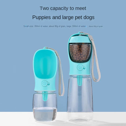 Petflx 2-in-1 Food & Water Bottle